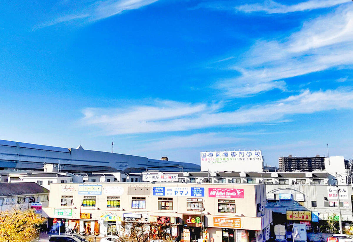西浦和駅周辺の街並み